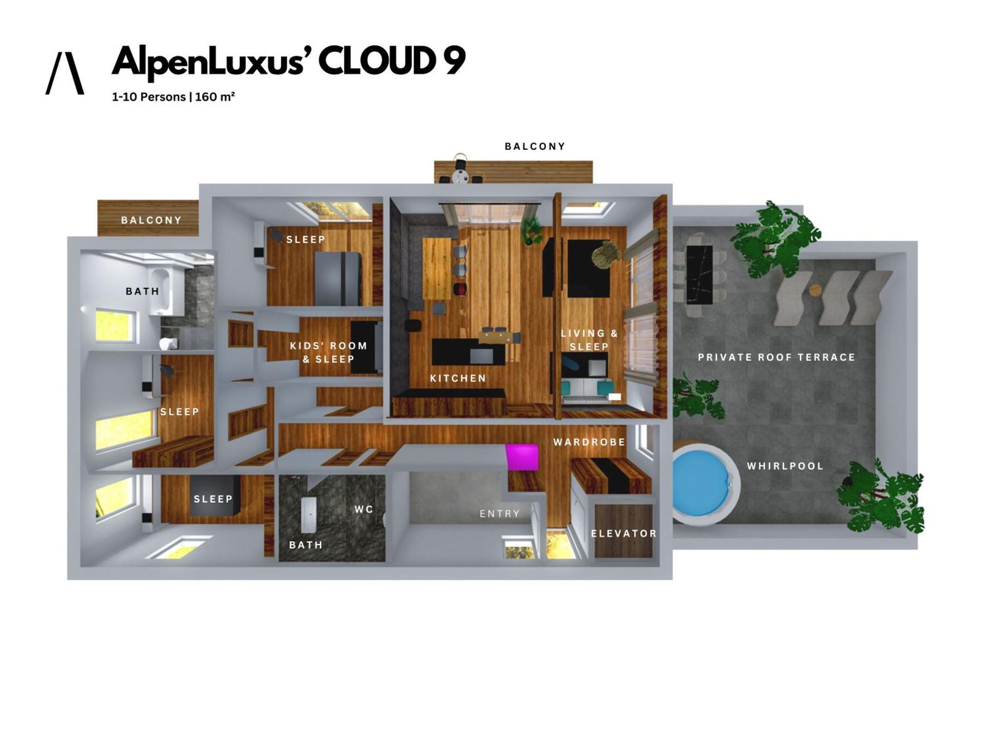 Alpenluxus Presents Cloud 9 - Private Roof Terrace With Whirlpool Apartamento Fügen Exterior foto